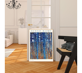 Gustav Klimt Flower Garden Sunflowers Self-adhesive Art Poster Whitepaper Prints Posters Artwork Home Decor