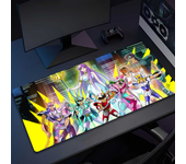K-Knights Of The Anime Z-Zodiac Mousepad Computer Office Game Table Mats XXL Rubber Anti-slip Gaming Keyboard Long Desk Pads