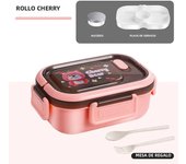 1200ML Double Layer Lunch Box Portable Compartment Salah Fruit Food Box Microwave Lunch Fork and Spoon Picnic Fresh Box