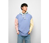 Silbon - Sudadera special fit capucha multicolor azul indigo