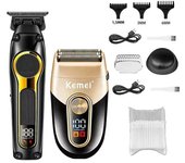 Kemei Rechargeable Hair Clippers kit Professional DLC Blade Electric Trimmer Men Barber Cordless Shaver KM-2242 KM-2351 KM-3209