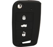 jingyuqin 3 Button Silicone Key Fob Cover Case For VW Polo 2016 Golf 7 MK7 For Skoda Octavia Combi A7 For SEAT Leon Ibiza CUPTRA
