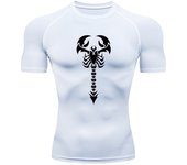 Anime Compression Shirt Men Print Breathable Football Fitness Tight Sportswear Althletic Quick Dry Rash Guard Gym Riding Tops