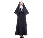 Women Nun Robe Cosplay Suit Halloween Carnival Party Costume