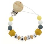 Cadena para chupete de bebé, juguete para bebé, cadena con forma de gota de pelo, cadena de dentición de silicona, productos para bebés