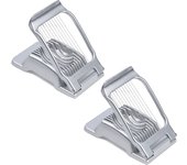 LMETJMA Egg Slicer for Hard Boiled Eggs Stainless Steel Wire Egg Slicer Dicer Cutter Kitchen Strawberry Mushroom Slicer JT188