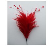 Pomo de Plumas de Gallo Elegante Decoración de Muebles