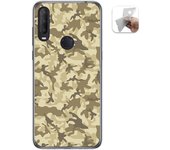 Tumundosmartphone Funda Gel Tpu para Alcatel 1S 2020 / 3L 2020 diseño Sand Camuflaje Dibujos