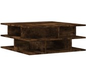 vidaXL Mesa de centro madera de ingeniería 70x70x29 cm Blanco, Negro, Roble Sonoma Mesita de Salón o Comedor o Auxiliar Mesa de Café Meuble Salón