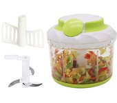 Picadora manual de alimentos de gran capacidad para cocina, cebolla, ajo