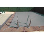Cobertor de invierno Gris lona para piscina (6,30 x 3,30 m.)