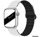 Magnetic silicone watch band for Apple Watch 38/40/41mm42/44/45/49mm, sport loop men's women's watch band for iWatch 987654321Se