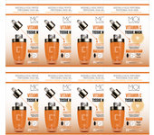 Sesiomworld PACK 8uds Mascarillas Tissue Mask Vitamina C - Acción Antiedad y Hidratación