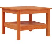 vidaXL Mesa de centro madera maciza de pino 55x55x40 cm Natural, Blanco, Gris Mesita de Salón o Comedor o Auxiliar Mesa de Café Meuble Salón