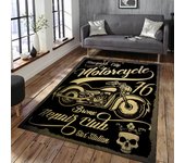 Vintage Classic Motorcycle Garage 3D Printed Carpet Living Room Retro Race Car Large Rug Home Decor Bedroom Non-Slip Floor Mat