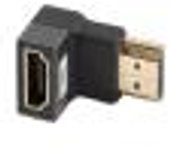 ADAPTADOR 8K LANBERG HDMI(M) A HDMI(H) ANGULO ABAJO ALUMINIO PLATA