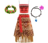 Summer Vaiana Fantasy Children New Movies Girls Carnival Dress Clothing Set Kids Princess Party Dress Christmas Moana 2 Costume