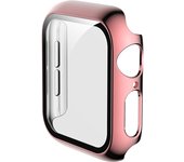 Glass+Case Full Cover For Apple Watch Case Series 8/7 41mm 45mm iWatch 321 42mm 38mm Apple Watch SE654  44mm 40mm Protector Case