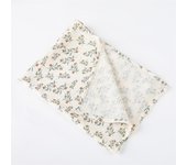 Cotton Swaddle Blanket Baby Blanket Floral Print Muslin Diaper Swaddle New Born Crinkle Fabric Baby Born Stroller Cover