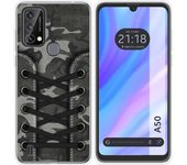 Funda Silicona Transparente para Blackview A50 diseño Zapatillas 15 Dibujos