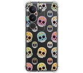 Funda Silicona Antigolpes para Vivo V29 5G diseño Catrina Dibujos