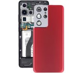 For Samsung Galaxy S21 Ultra 5G Battery Back Cover with Camera Lens Cover Replacement Phone Repair Parts