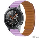 Magnetic Loop For Samsung Galaxy watch 6/5 pro/4/Classic/active 2 20mm 22mm band Silicone Belt bracelet huawei GT 2-2e 3-4 strap