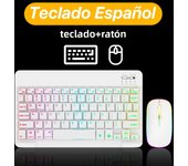 Backlit Backlight Bluetooth Keyboard And Mouse For Ipad Wireless Teclado For iOS Android Windows Rechargeable 10 Inches Devices