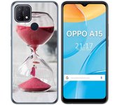 Tumundosmartphone Funda Gel Tpu para Oppo A15 diseño Reloj Dibujos