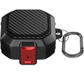 Carbon Fiber Switch Lock Case  For Samsung Galaxy Buds2 Pro Earphone Case Buds FE/Buds Pro/Buds2/Buds Live with hook