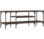 vidaXL Mueble TV madera ingeniería hierro 121x35x45 cm, Mueble de Salon, Mueble TV, Mueble TV salon, Mesa de TV, Mueble tele