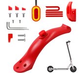Upgraded Splash Fender Short Ducktail Mudguard Back Wing Taillight Sets for Xiaomi M365 1S Pro Electric Scooter Accessories