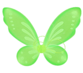 Girls Green Fairy Cosplay Props Kids Butterfly Wings Headband Necklace Bracelet Earrings Party Tinkerbell Cosplay Dress Up Sets