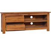 vidaXL Mueble para TV madera maciza de teca 100x30x40 cm, Mueble de Salon, Mueble TV, Mueble TV salon, Mesa de TV, Mueble tele