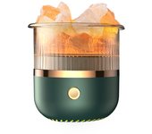 Mini Portable 160ML Air Humidifier Crystal Stone Essential Oil Diffuser Home Office Air Purifier Fragrance Sooth with Color Lamp