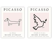 Set de 2 cuadros calidad premium con marco de madera - 30x40 cm o 50x70 cm - POSTER LAB