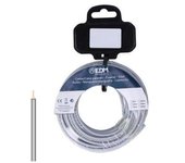 EDM Carrete Flexible 2,5mm Gris Libre de halógenos 25m - EDM - 28474 Cablecillo Material Eléctrico Cable Eléctrico