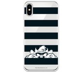 Funda original compatible con iPhone X o XS con un diseño de Tasmania Franjas Negras
