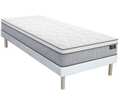 Vente-unique - Conjunto somier + colchón de muelles ensacados de 22 cm de grosor SERENITE de YSMEE - 90 x 190 cm
