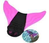 Zenyth aletas individuales para adultos y niños, aletas, aletas de una pieza de Sirena, equipo de Natation para Buceo