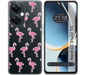 Funda Silicona Transparente para Oneplus Nord CE 3 Lite 5G diseño Flamenco Dibujos