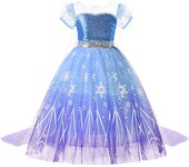 Elsa Anna Kid Princess Girls Dress Rapunzal  Kids Cosplay Halloween Vestidos Children Costume Birthday Party Dress