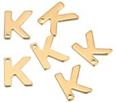 30pcs Stainless Steel Gold Color A-Z 26 Letter Pendant Alphabet Charms Pendant for DIY Jewelry Making Earrings Bracelet Necklace