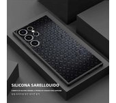 Metallic Texture Carbon Fiber Phone Case for Samsung Galaxy S22 Note 20 Ultra S23 S21 S20 FE S10 S10E Silicone Cases