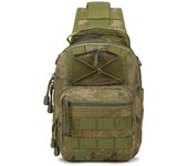 Bolso de pecho pequeño mejorado, bolso de mensajero táctico de un solo hombro para deportes al aire libre y ocio