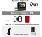 Dashcam 4K GPS WIFI 24h Parking Monitor Dash Cam for Car Dvr Dual Camera Front and Rear Night Vision Dvrs Mini Video Registrator