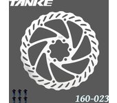 TANKE Bike Disc Brake 140 160 180 203 Rotors With Bolts Hydraulic Brake Road Mountain Bicycle MTB Oil Slick Rotor Bicycle Parts