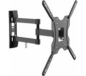 AISENS Soporte ECO giratorio, inclinable para monitor/TV 30kg (3 Pivotes) de 32-55, Negro