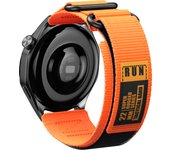 22mm Watch Strap for Garmin Vivoactive 4, Forerunner 255 265, Venu 3/2 Band, Sprot Nylon Velcro Band for Huawei Watch GT5 4 3 2