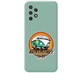 Tumundosmartphone Funda Silicona Líquida Verde para Samsung Galaxy A32 4G diseño Adventure Time Dibujos